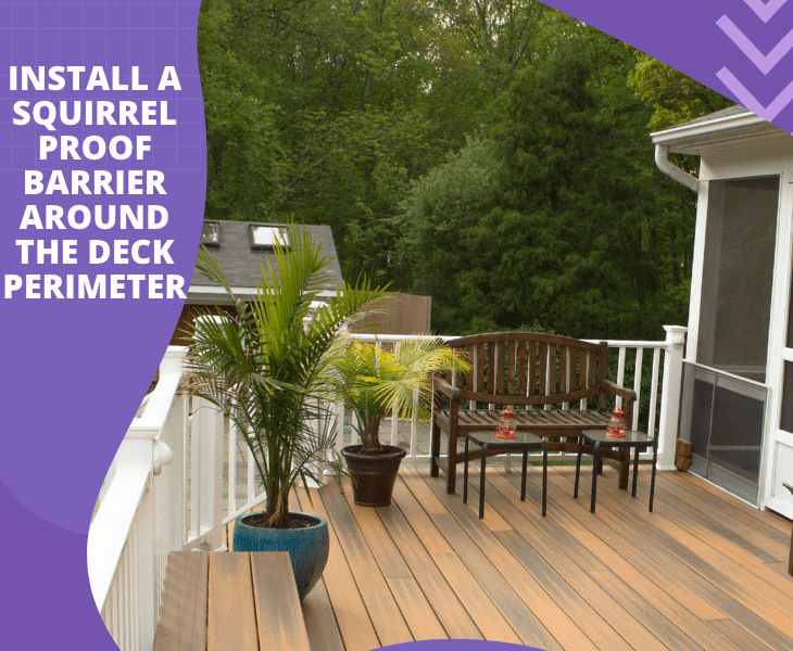 install barrier around deck perimeter