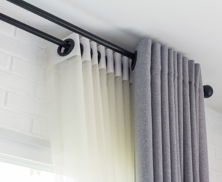 long paneled curtains