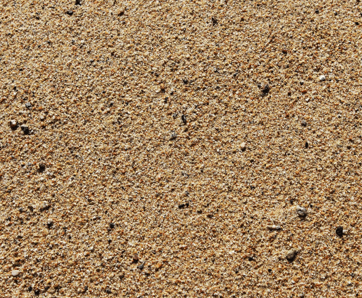 using sand