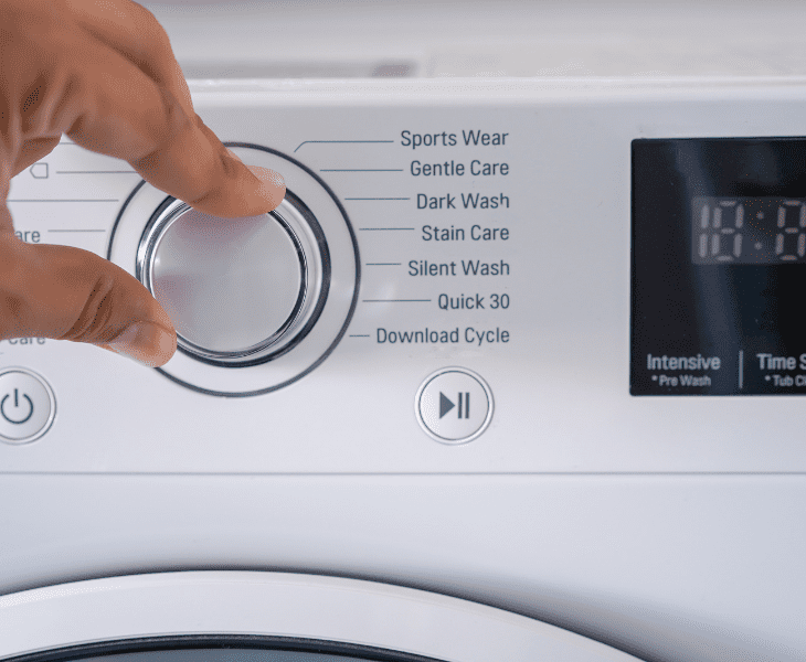 set your washing machine
