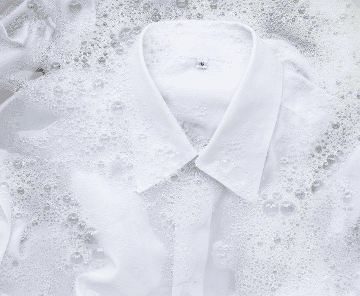 soak clothes warm water