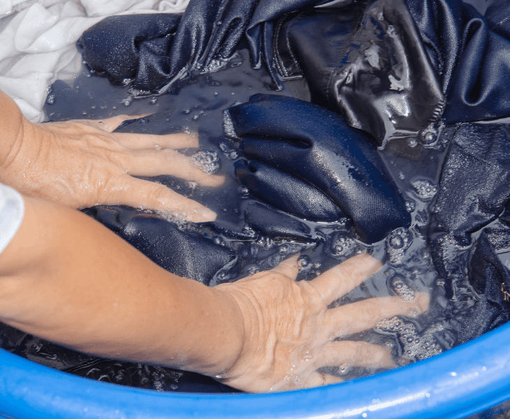soak the clothes