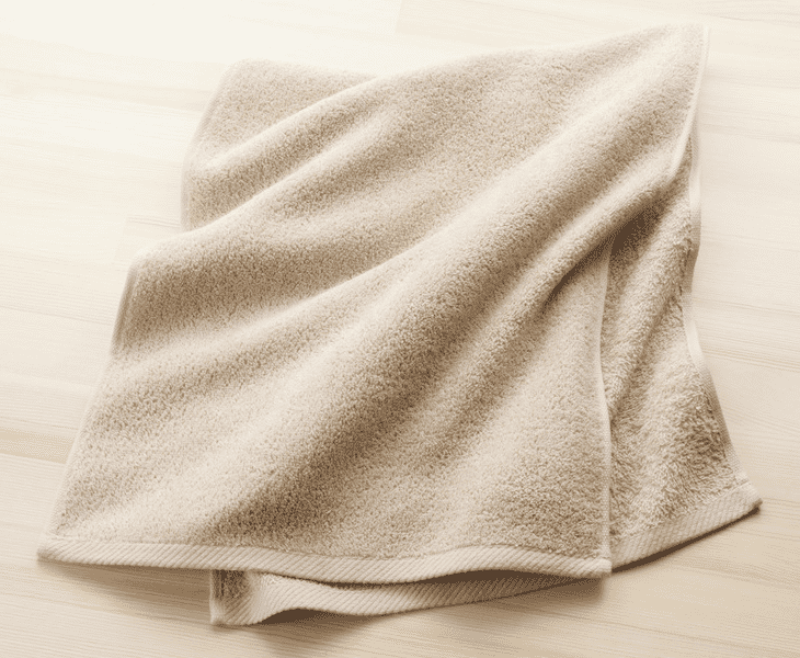 soak with towel