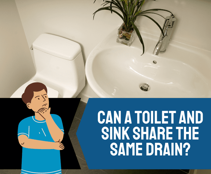 tooilet sink share same drain