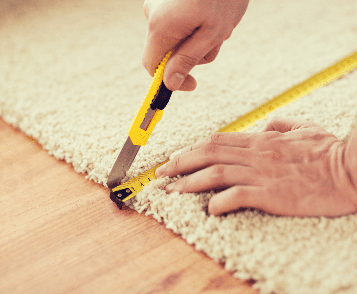 trip excess carpet