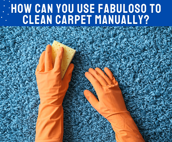 cleaning carpet manually