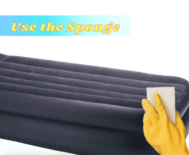 using the sponge