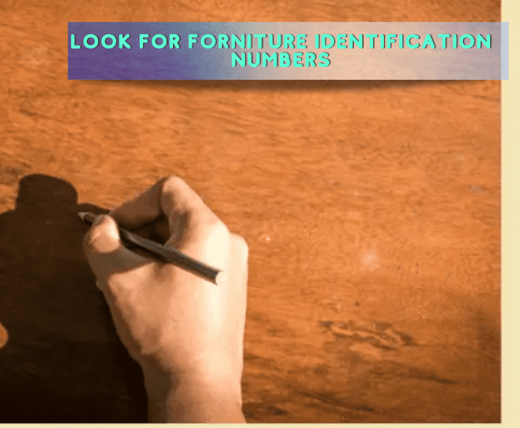 numbers of furniture identification