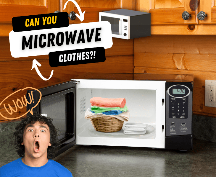 can you microwave clothes to dry them