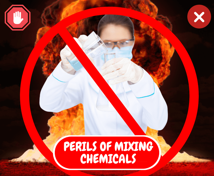 mixing chemicals perils