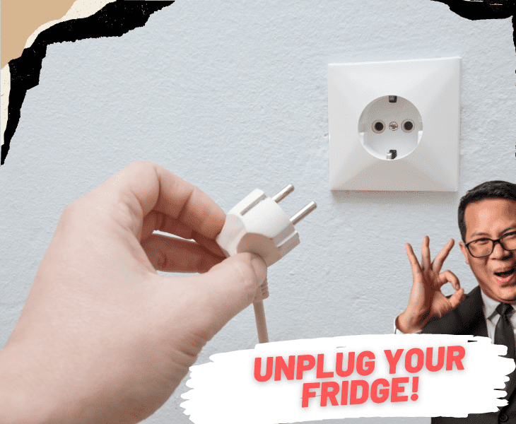 fridge unplugging