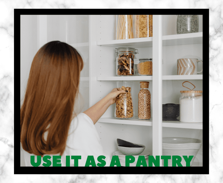 using it as pantry