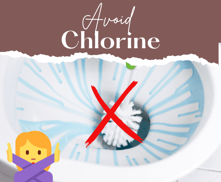 avoid toilet cleaners with chlorine