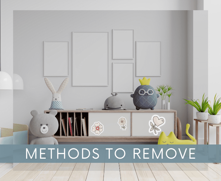 methods to remove the stickers