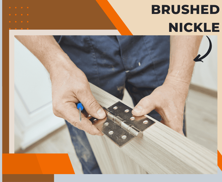 a brushed nickel