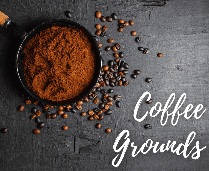 use a coffee grounds