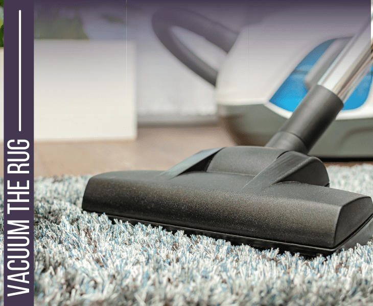 vacuum its top surface