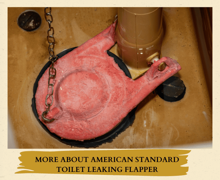 american standard toilet leaking flapper