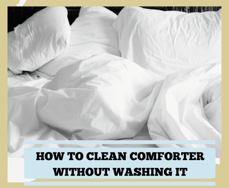 how to clean a comforter without washing