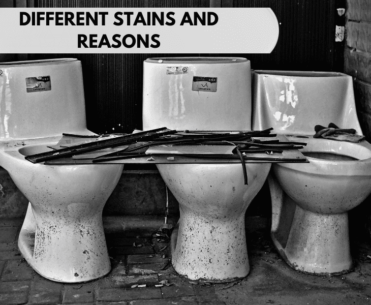different kind of stains