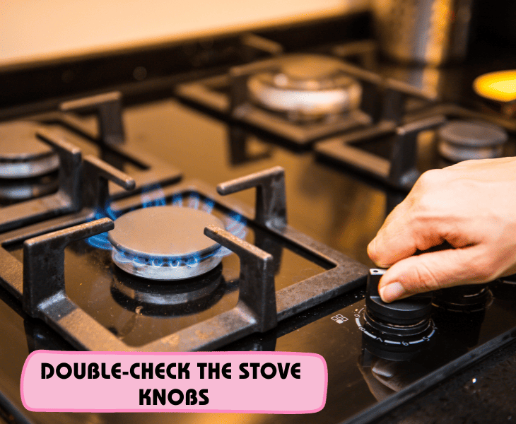 turning gas stove knobs