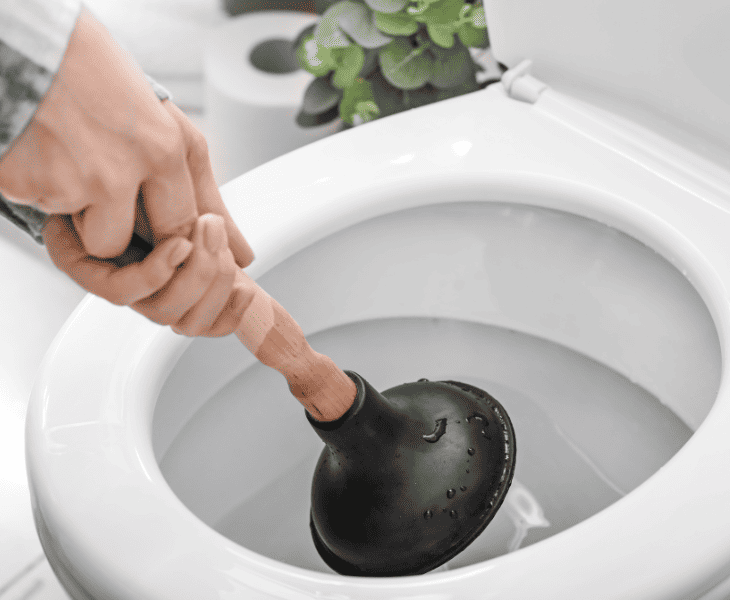 using plunger