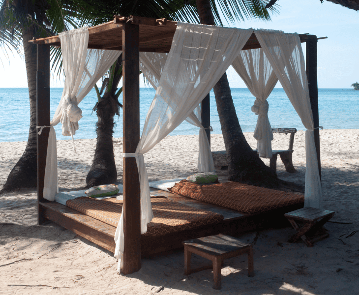gazebo beside the beach