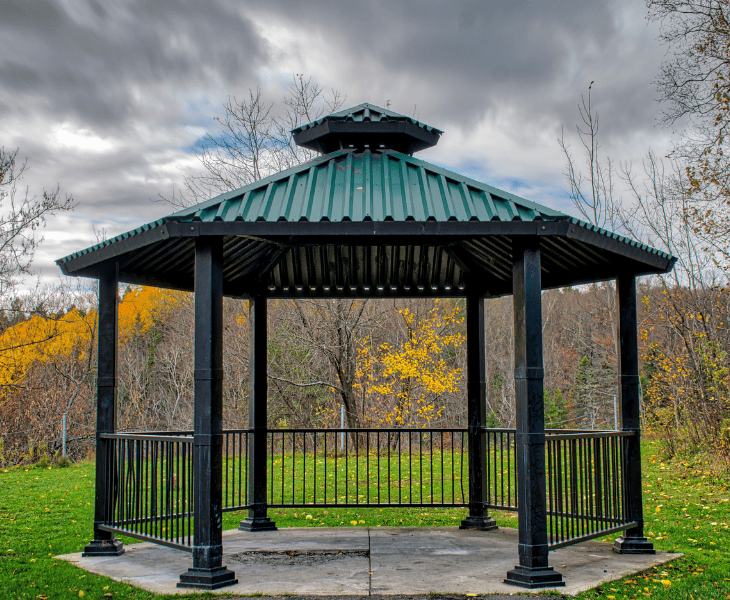 a sturdy gazebo