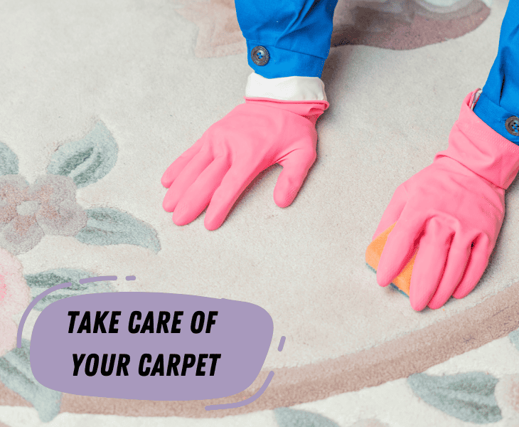 taking care of carpet