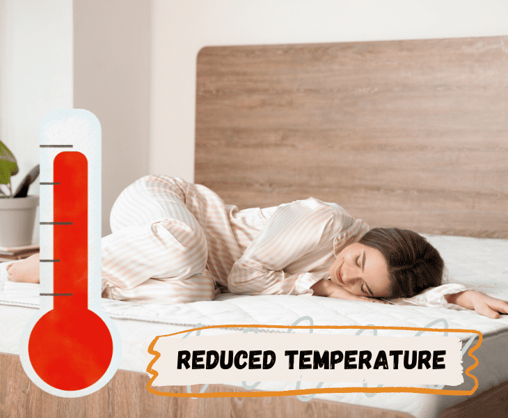 low temperature while sleeping