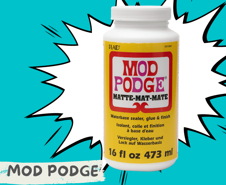 a container of mod podge