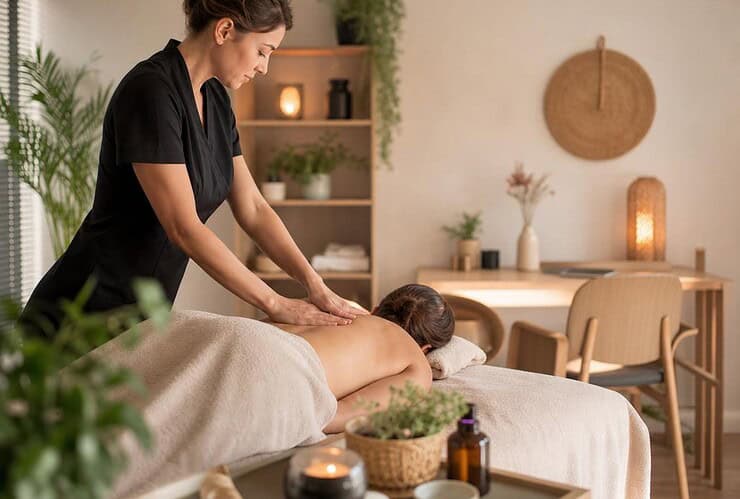 auto entrepreneur massage bien être