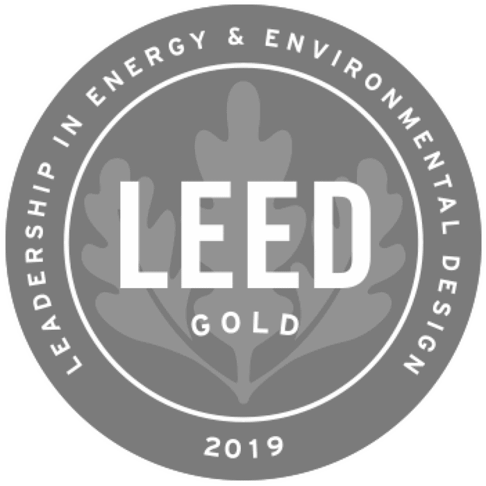 LEED Gold 2019 green building certification badge