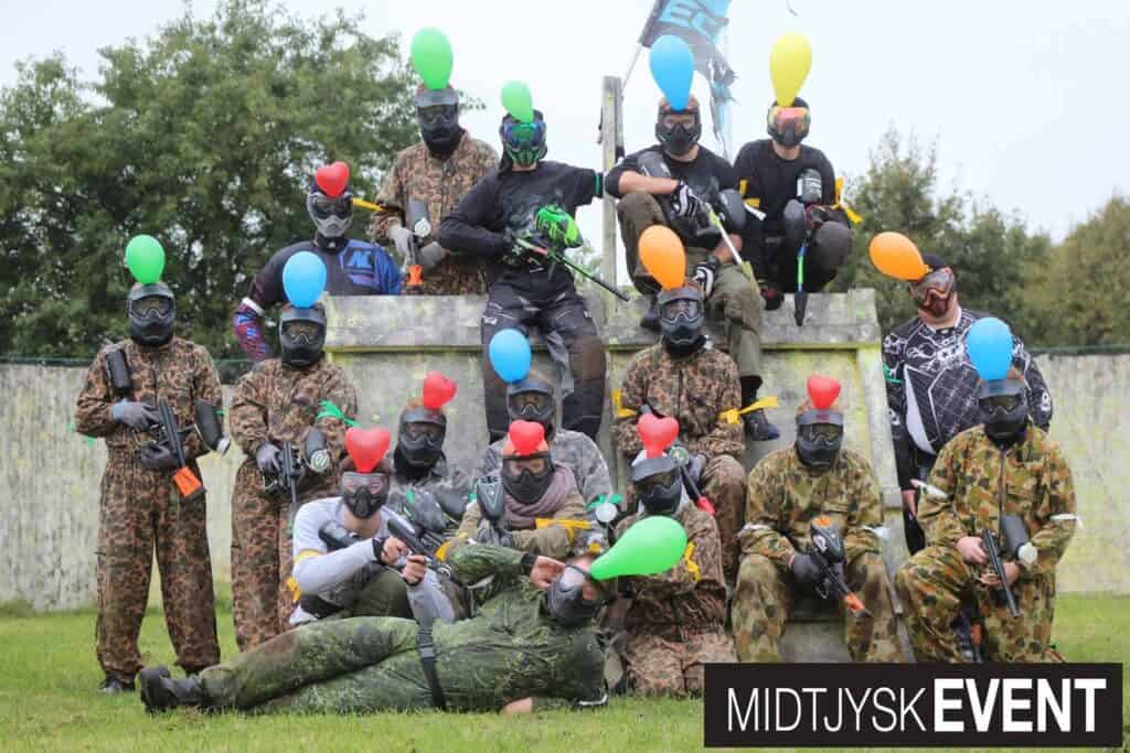 Midtjysk Event balon paintball arrangement