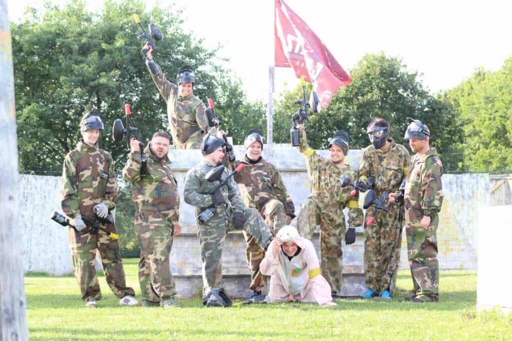 Paintball polterabend arrangement