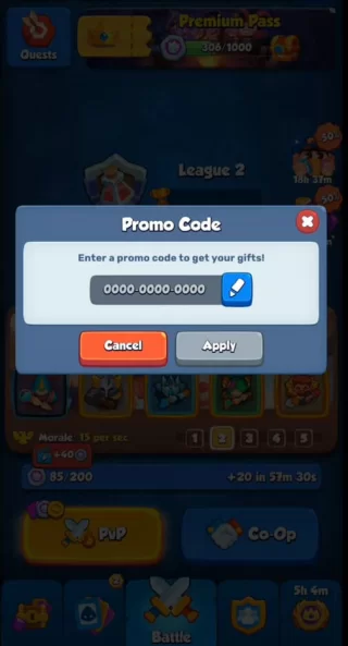 codes promo rush royale