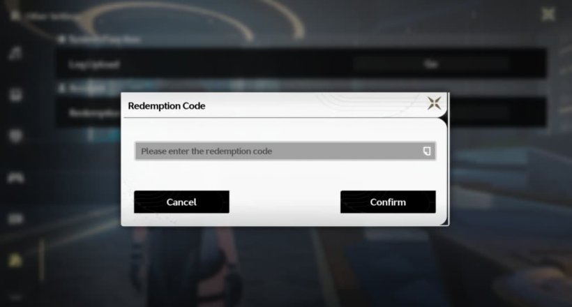 Fenêtre de réclamation des codes de Wuthering Waves