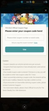 Comment utiliser les codes 7DS Idle