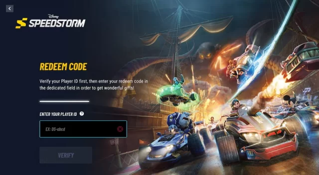 Disney Speedstorm code