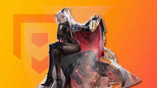 Liste des niveaux d'Azur Lane : illustration de Agir sur un fond orange PT