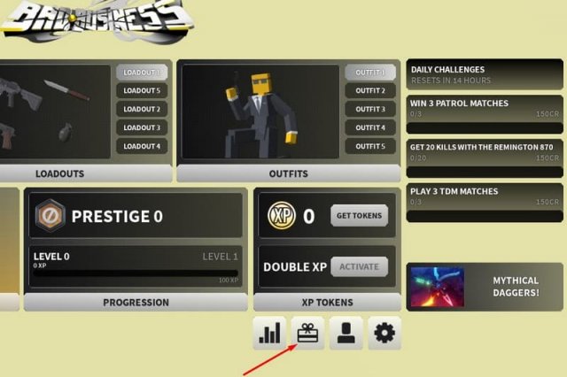 Capture d'écran expliquant où échanger les codes