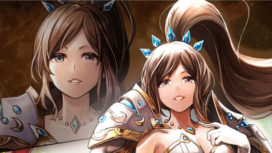 classement des personnages de Grand Summoners - une brune avec une queue de cheval portant une armure et des bijoux bleus