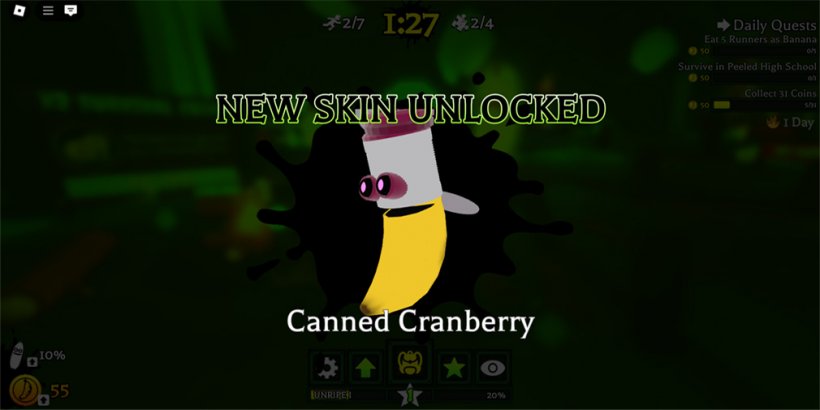 Déblocage du skin banane en conserve