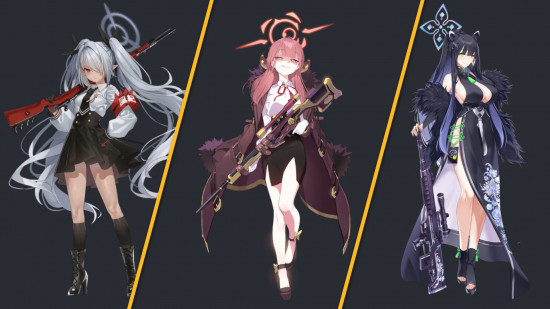 Liste de niveaux des attaquants de Blue Archive ; trois personnages attaquants