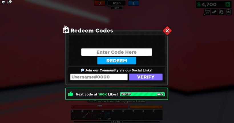 Comment échanger des codes pour Flag Wars