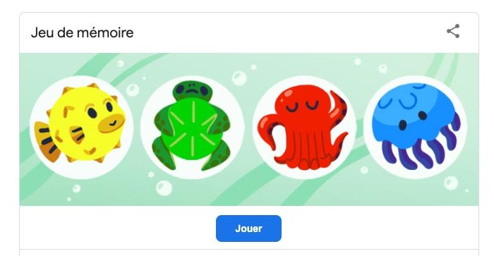 jeu de mémoire google