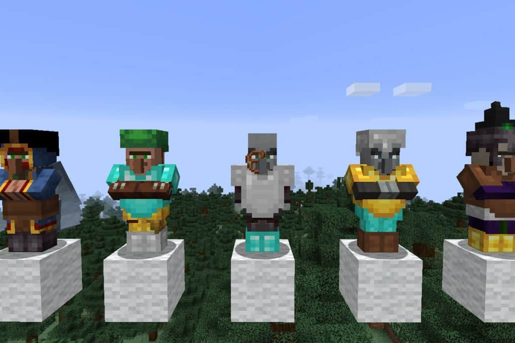 minecraft villageois donner métier