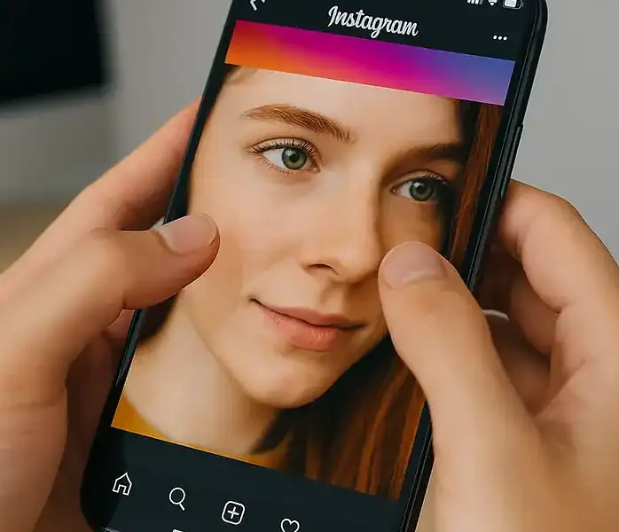 agrandir photo insta