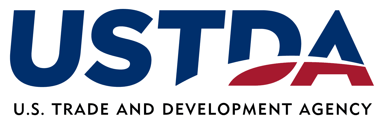 Logo of the U.S. Trade and Development Agency (USTDA) with blue letters "USTD" and a red and blue stylized "A," accompanied by the text "U.S. Trade and Development Agency" below.