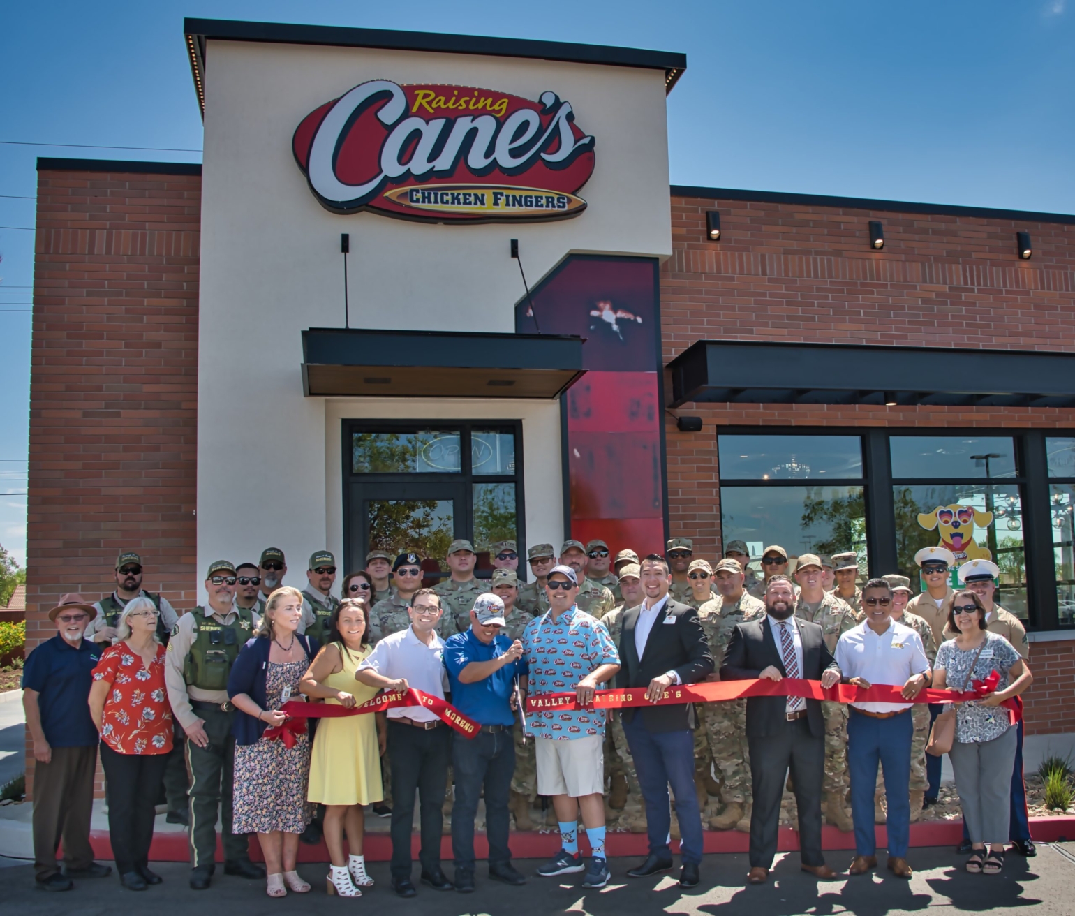 Raising canes grand opening